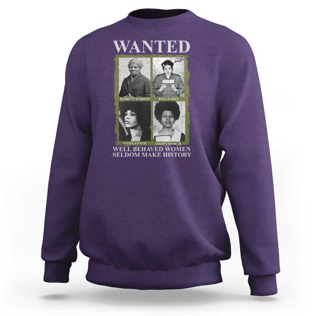 Black Women History Sweatshirt Harriet Tubman Rosa Parks Angela Davis Assata Shakur
