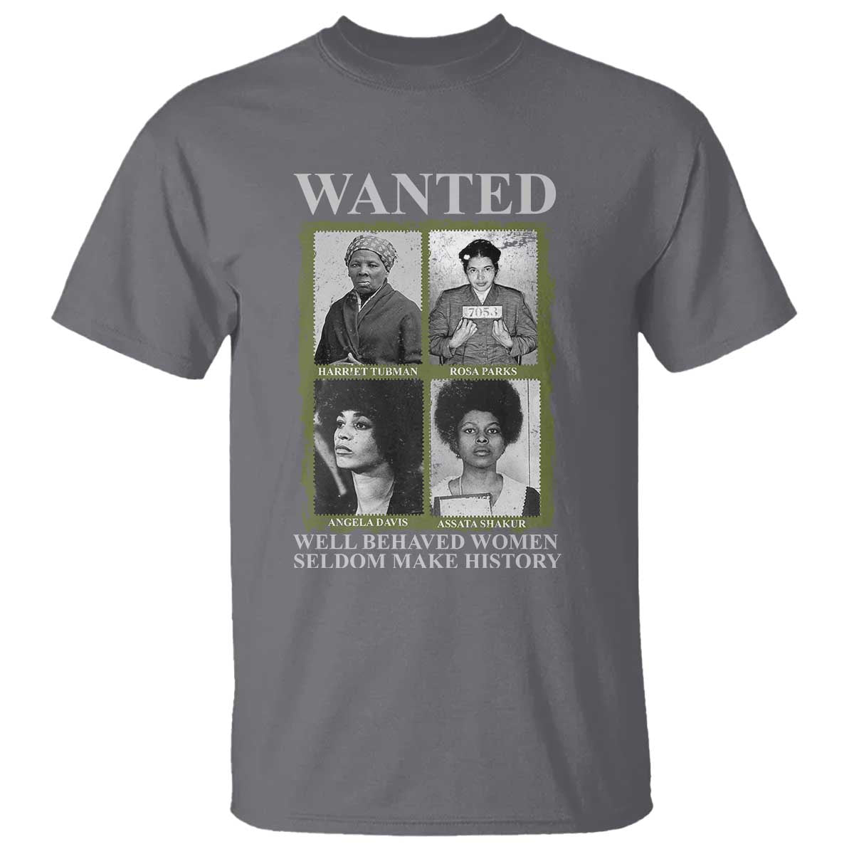 Black Women History T Shirt Harriet Tubman Rosa Parks Angela Davis Assata Shakur