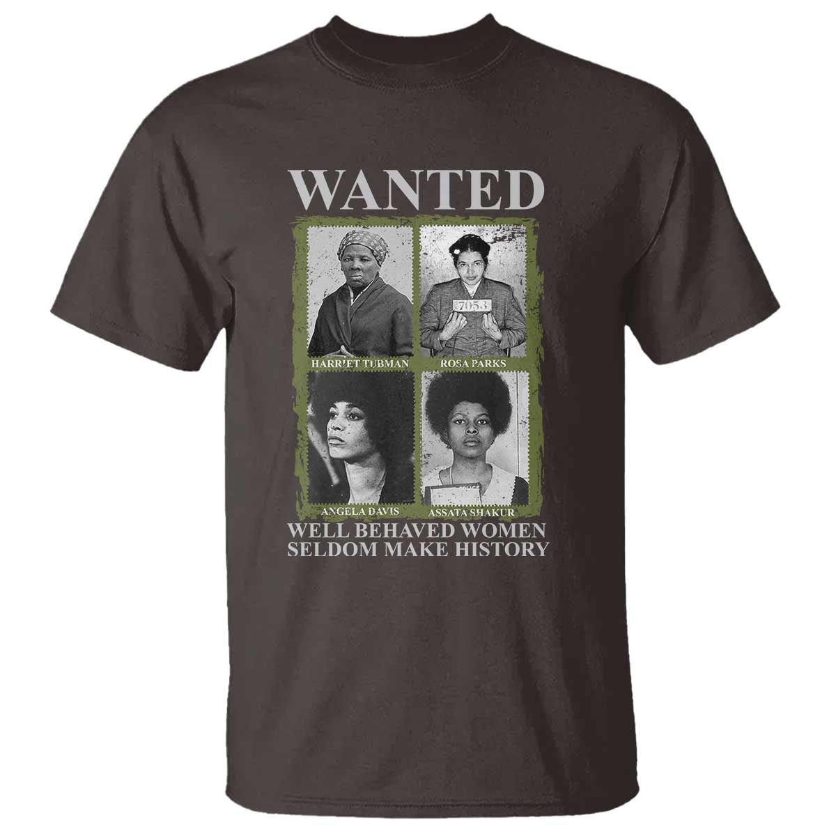 Black Women History T Shirt Harriet Tubman Rosa Parks Angela Davis Assata Shakur