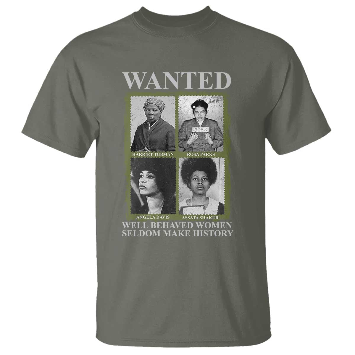 Black Women History T Shirt Harriet Tubman Rosa Parks Angela Davis Assata Shakur