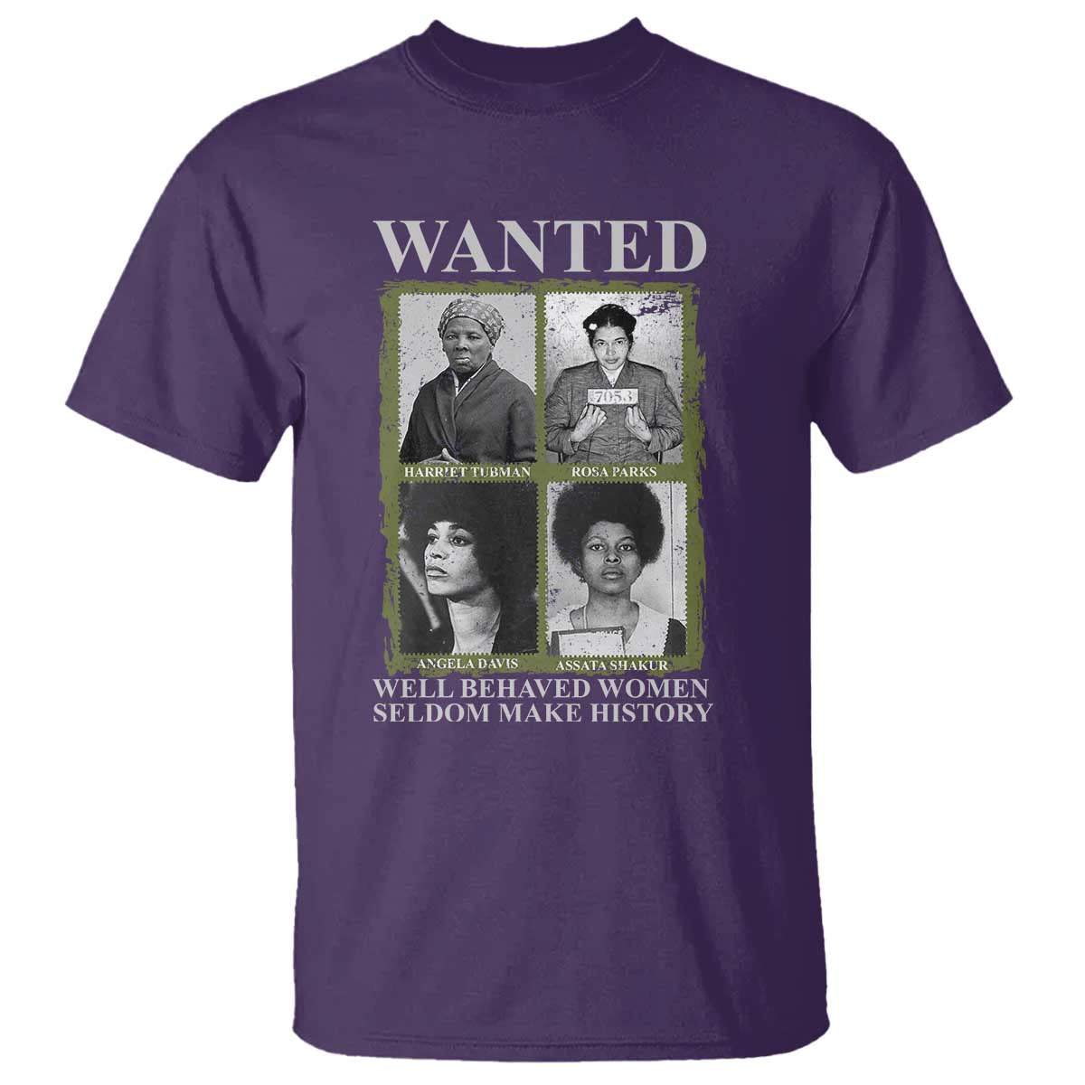 Black Women History T Shirt Harriet Tubman Rosa Parks Angela Davis Assata Shakur