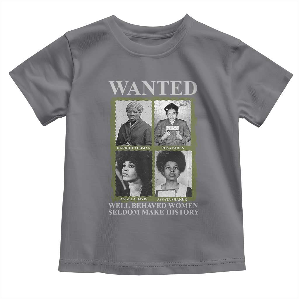 Black Women History Toddler T Shirt Harriet Tubman Rosa Parks Angela Davis Assata Shakur