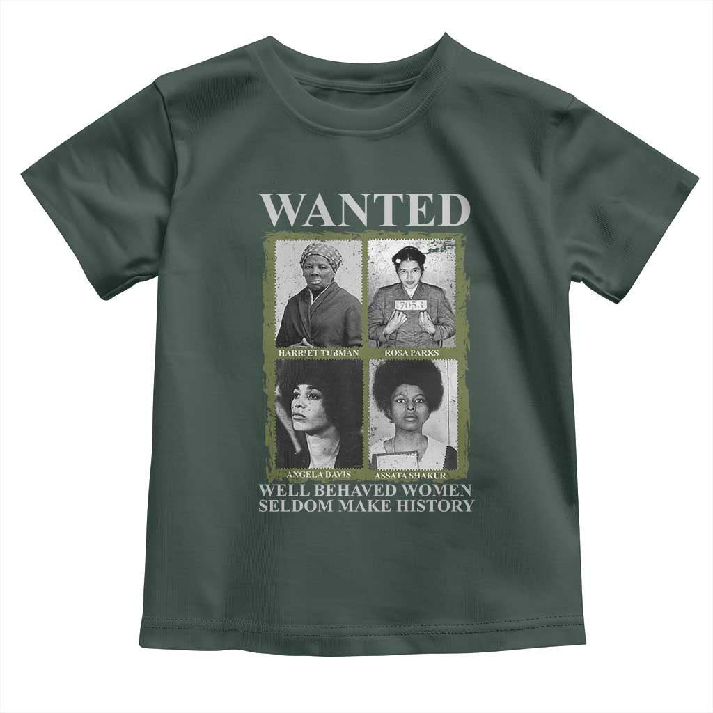 Black Women History Toddler T Shirt Harriet Tubman Rosa Parks Angela Davis Assata Shakur