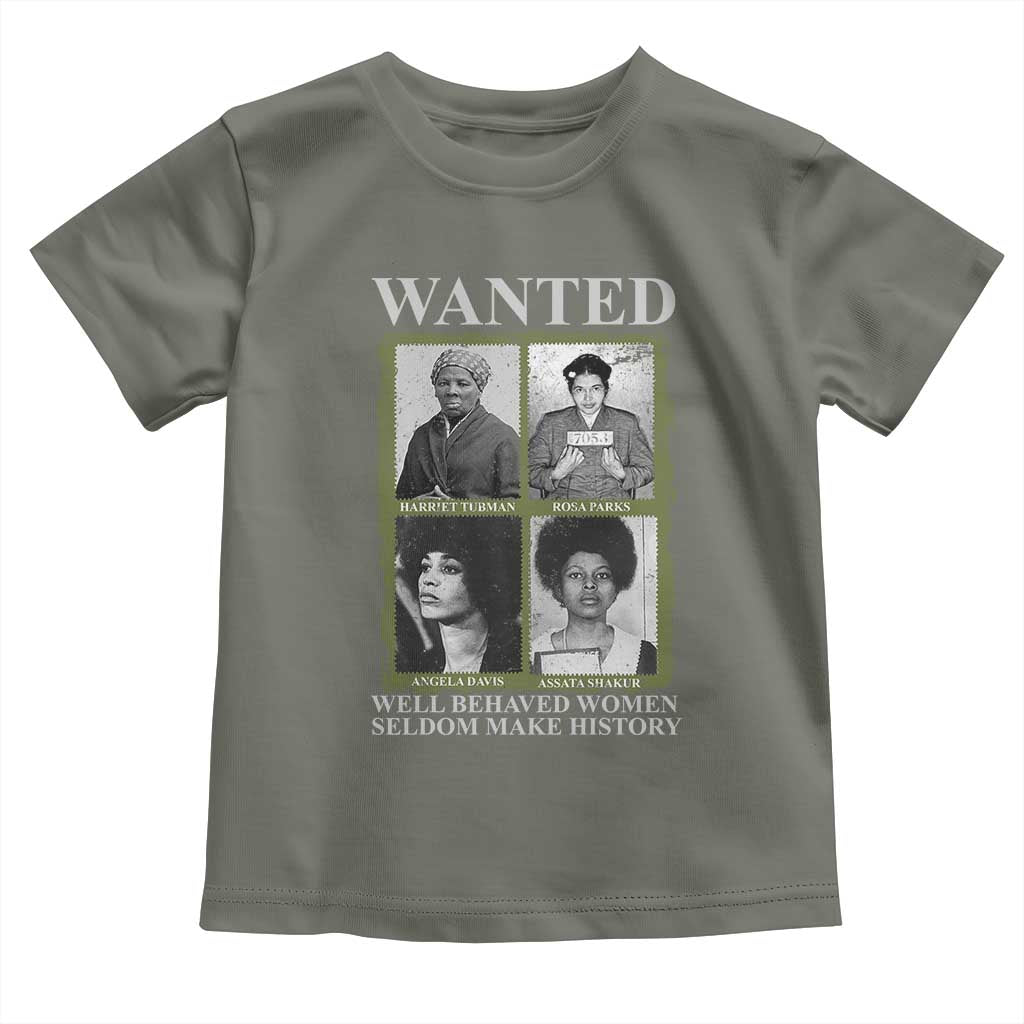 Black Women History Toddler T Shirt Harriet Tubman Rosa Parks Angela Davis Assata Shakur