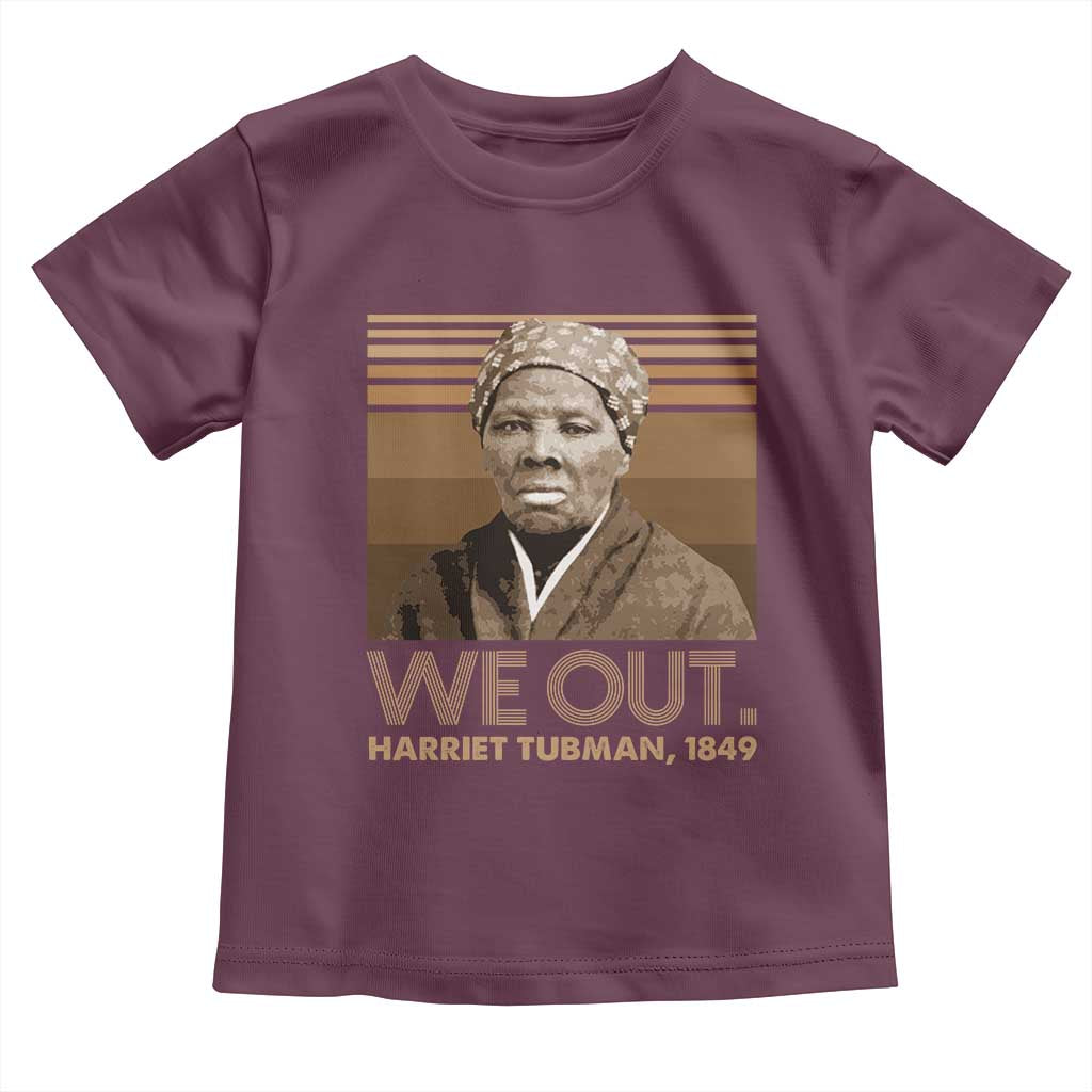 Harriet Tubman Toddler T Shirt We Out 1849 Retro Black History
