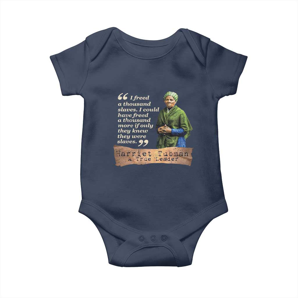Harriet Tubman Baby Onesie If Only They Knew They Were Slaves Black History