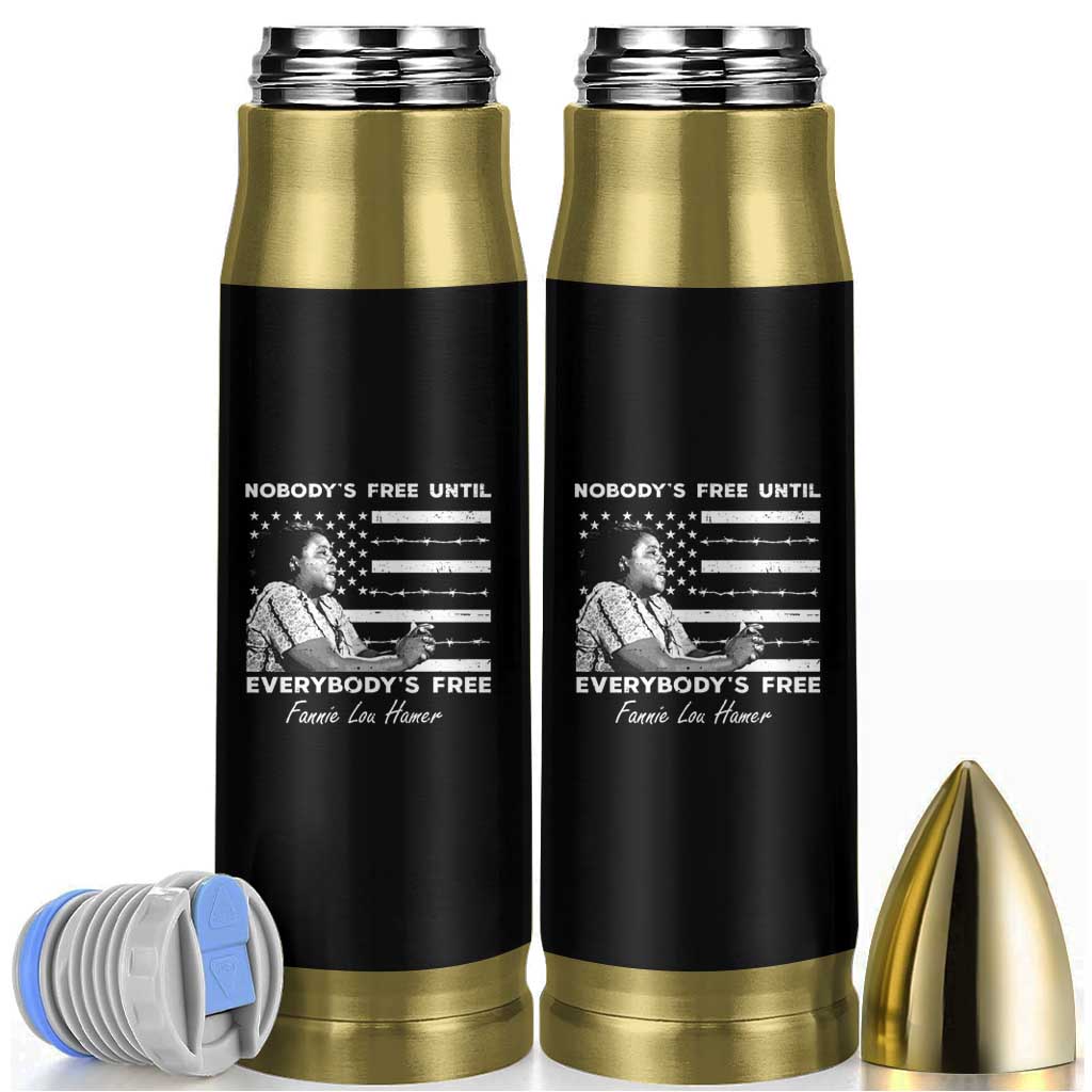 Fannie Lou Hamer Bullet Tumbler Nobody's Free Until Everybody's Free Black History
