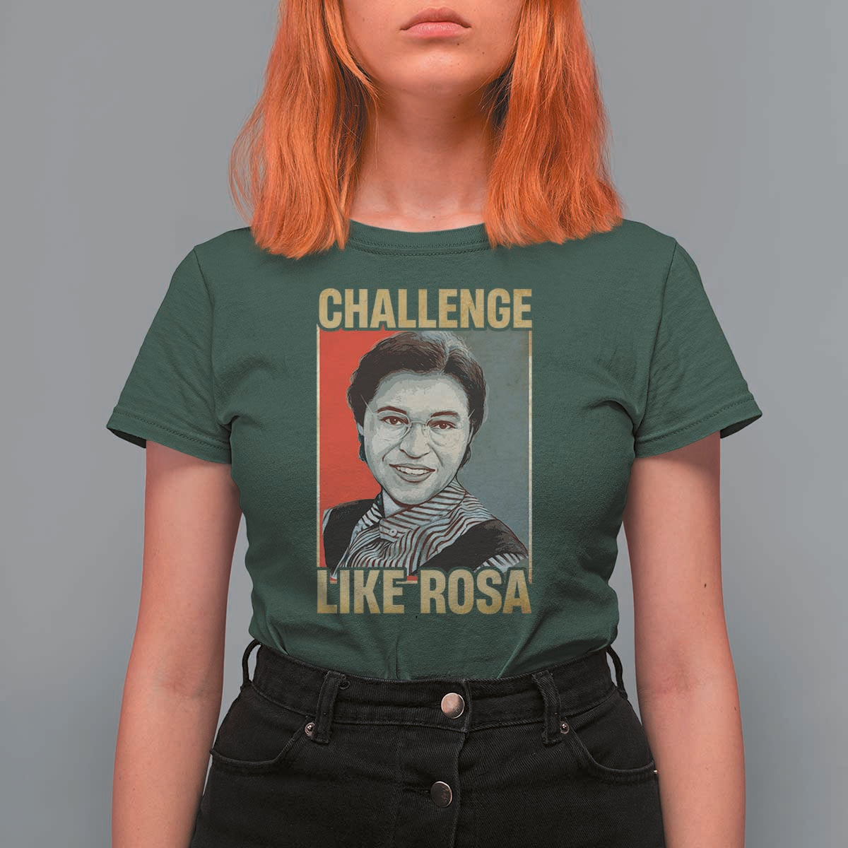 Rosa Parks T Shirt For Women Challenge Like Rosa Black History