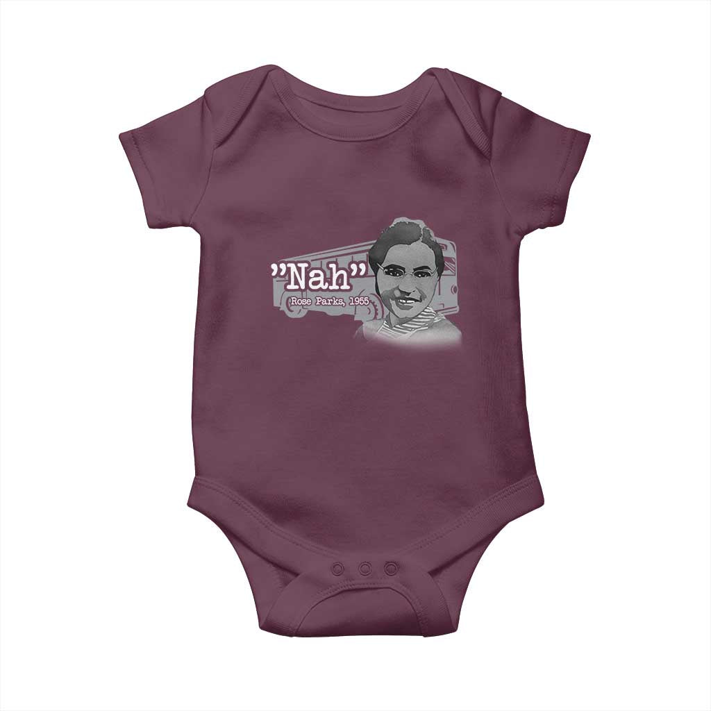 Nah Rosa Parks Baby Onesie Bus 1955 Black History Month