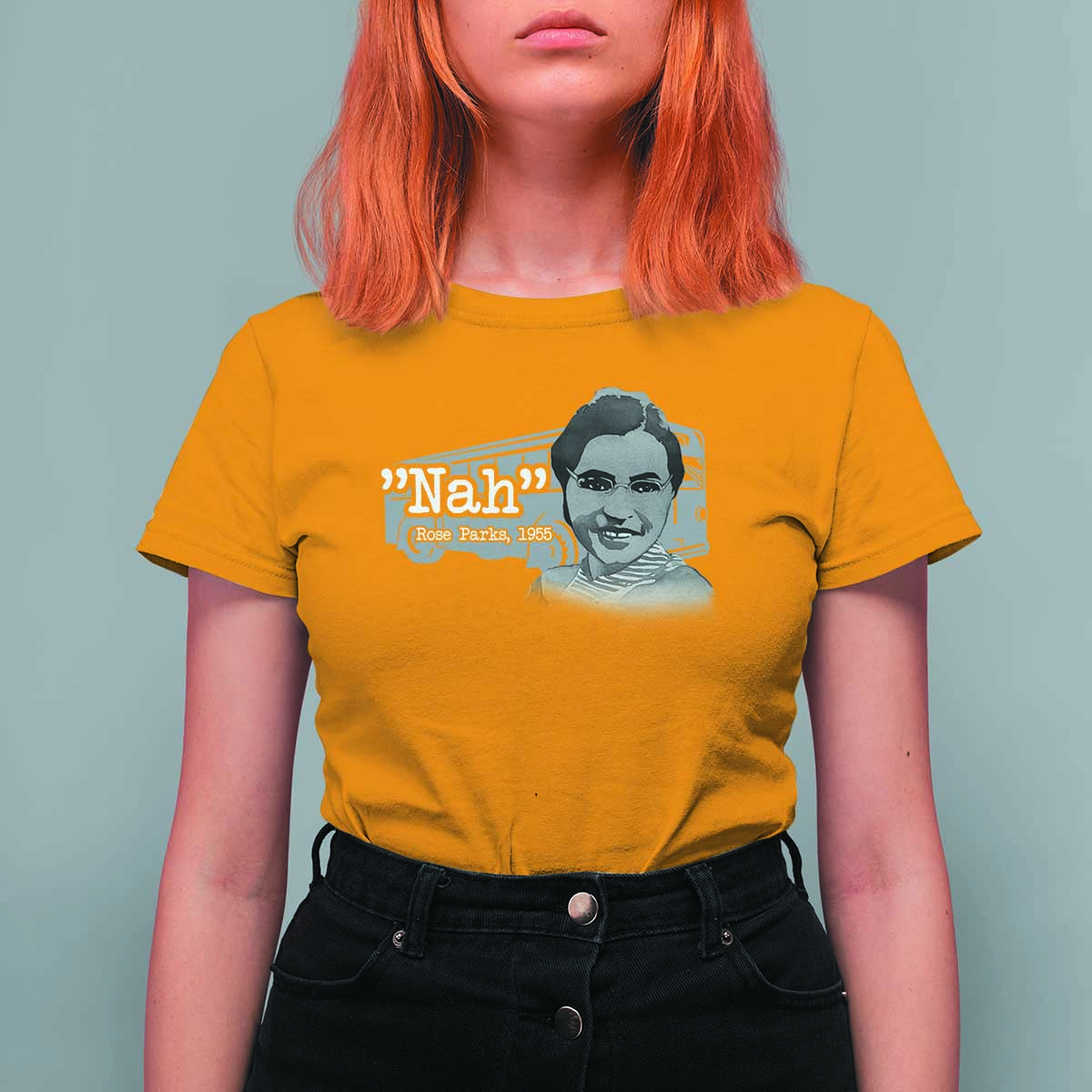 Nah Rosa Parks T Shirt For Women Bus 1955 Black History Month