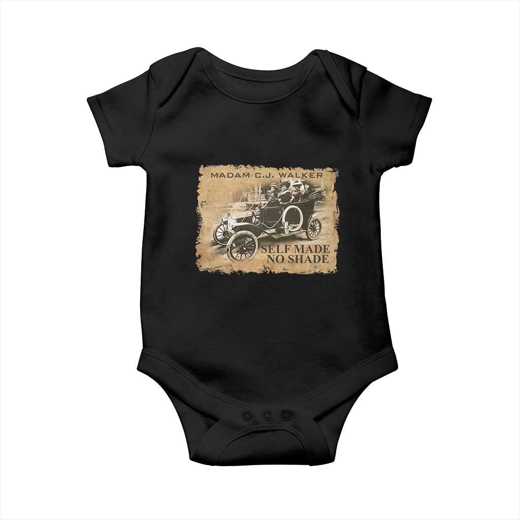 Madam C.J. Walker Baby Onesie Self Made No Shade Black History