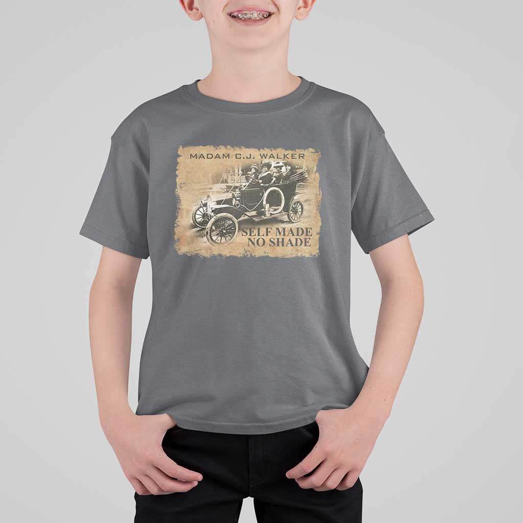 Madam C.J. Walker T Shirt For Kid Self Made No Shade Black History