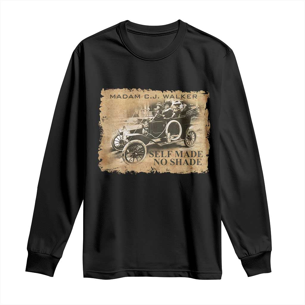 Madam C.J. Walker Long Sleeve Shirt Self Made No Shade Black History
