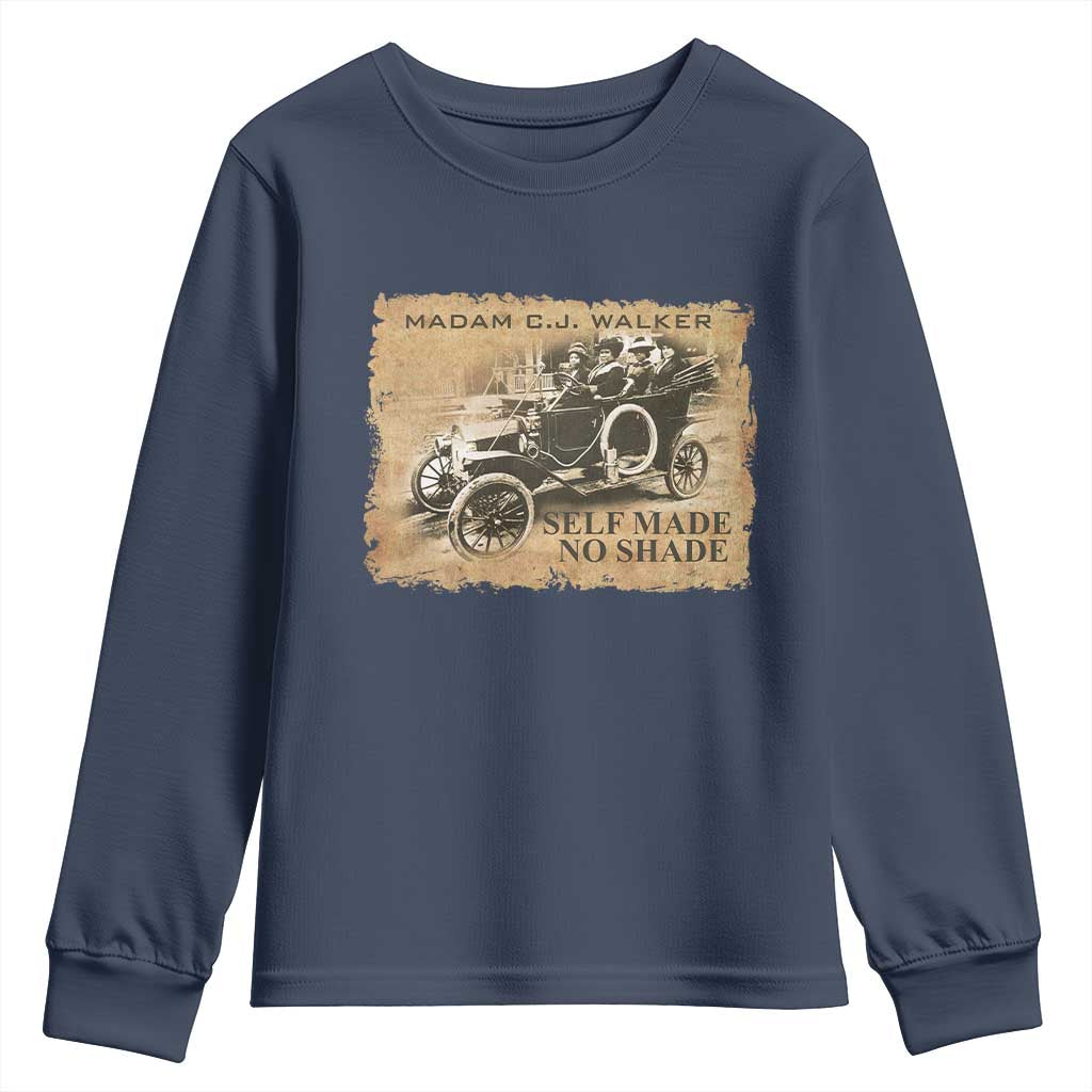 Madam C.J. Walker Youth Sweatshirt Self Made No Shade Black History