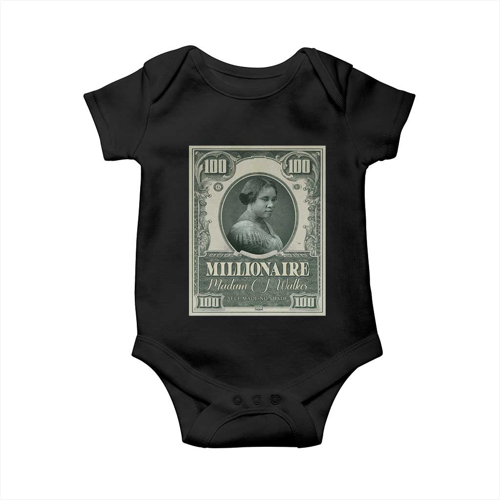Madam C.J. Walker Baby Onesie Millionaire Black Women Pride