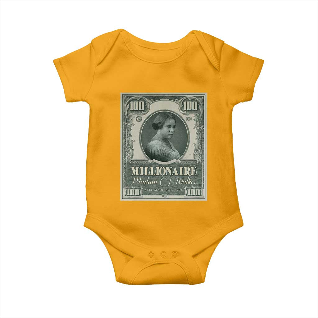 Madam C.J. Walker Baby Onesie Millionaire Black Women Pride