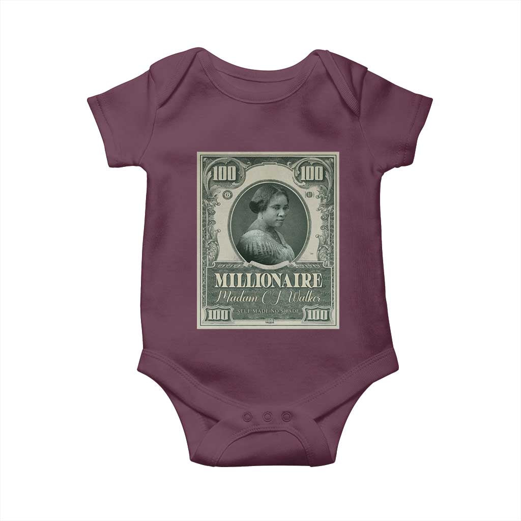 Madam C.J. Walker Baby Onesie Millionaire Black Women Pride