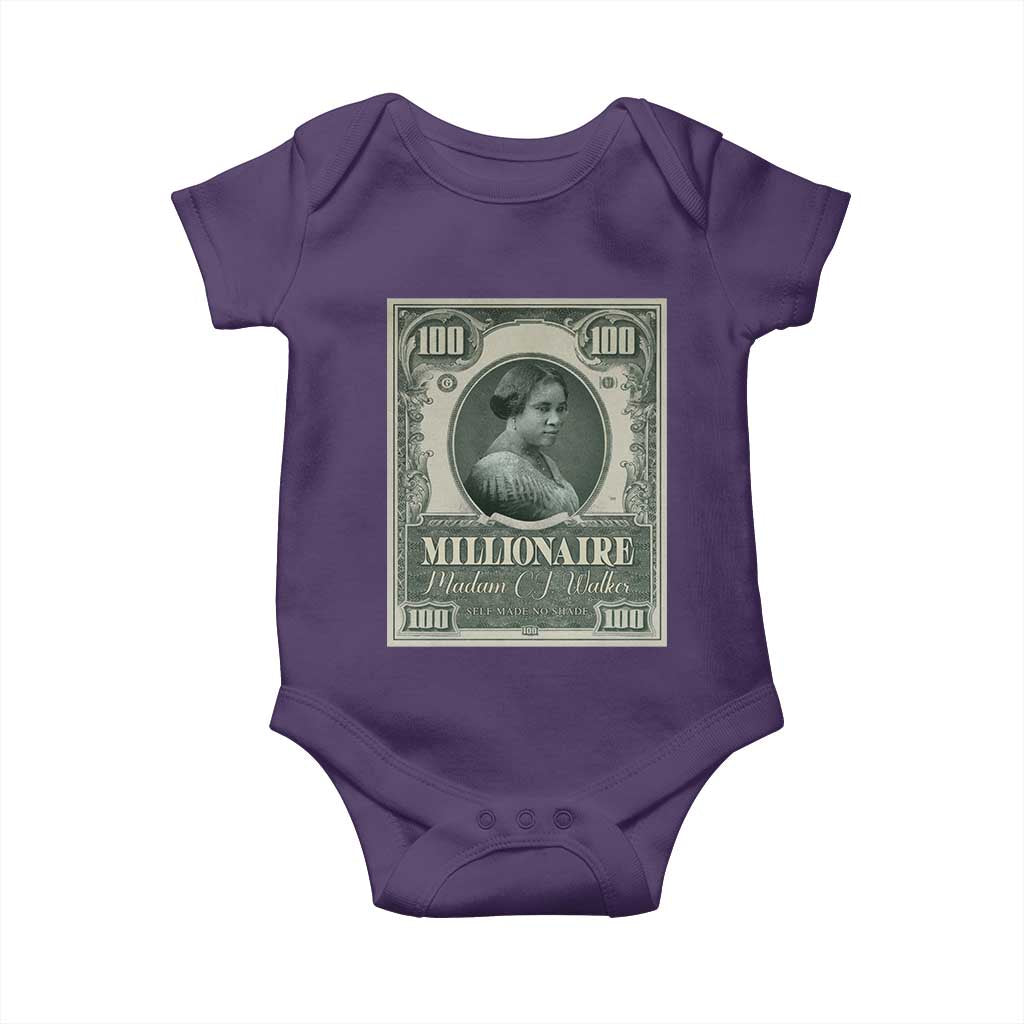 Madam C.J. Walker Baby Onesie Millionaire Black Women Pride
