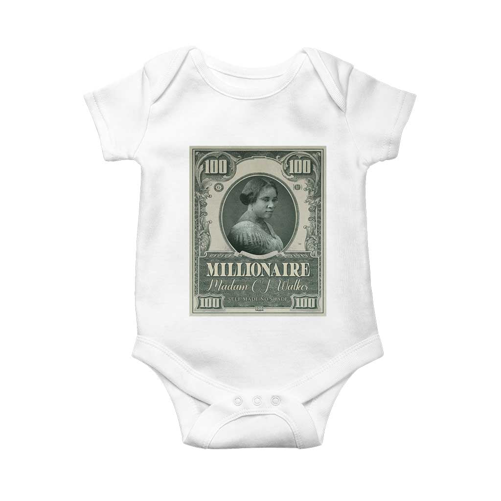 Madam C.J. Walker Baby Onesie Millionaire Black Women Pride