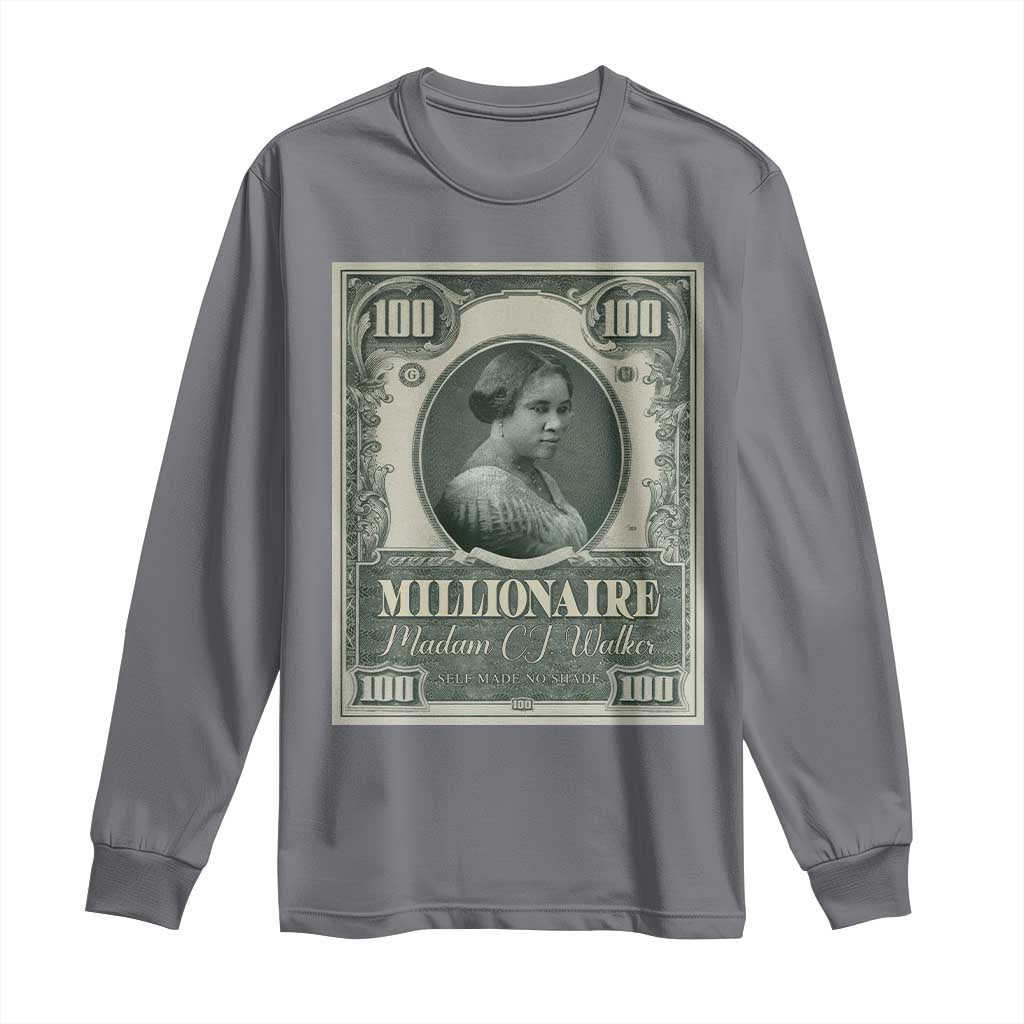 Madam C.J. Walker Long Sleeve Shirt Millionaire Black Women Pride