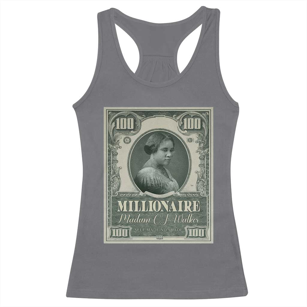 Madam C.J. Walker Racerback Tank Top Millionaire Black Women Pride