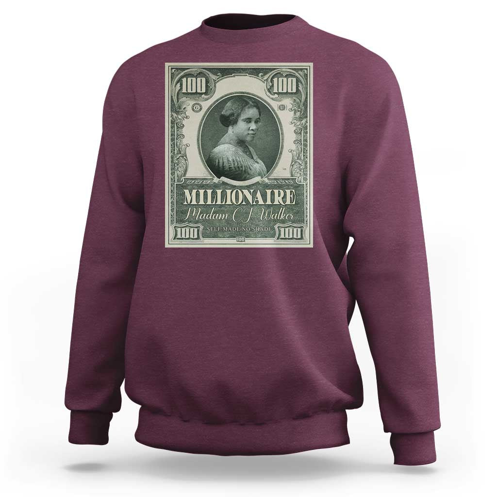 Madam C.J. Walker Sweatshirt Millionaire Black Women Pride