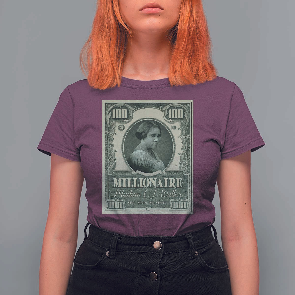 Madam C.J. Walker T Shirt For Women Millionaire Black Women Pride
