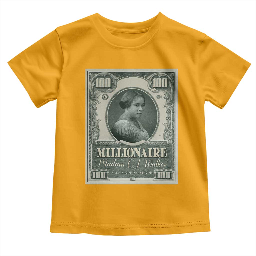 Madam C.J. Walker Toddler T Shirt Millionaire Black Women Pride
