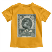 Madam C.J. Walker Toddler T Shirt Millionaire Black Women Pride