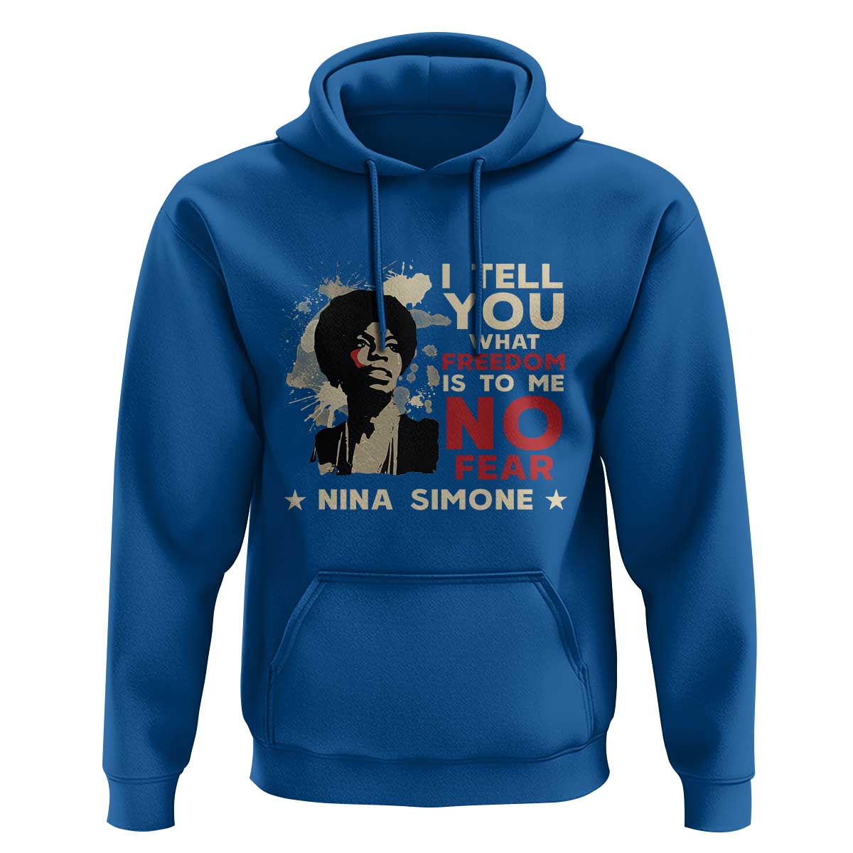 Nina Simone Hoodie I Tell You What Freedom Is To Me No Fear