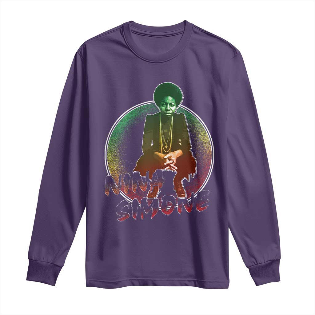Nina Simone Long Sleeve Shirt Black Women History Pride