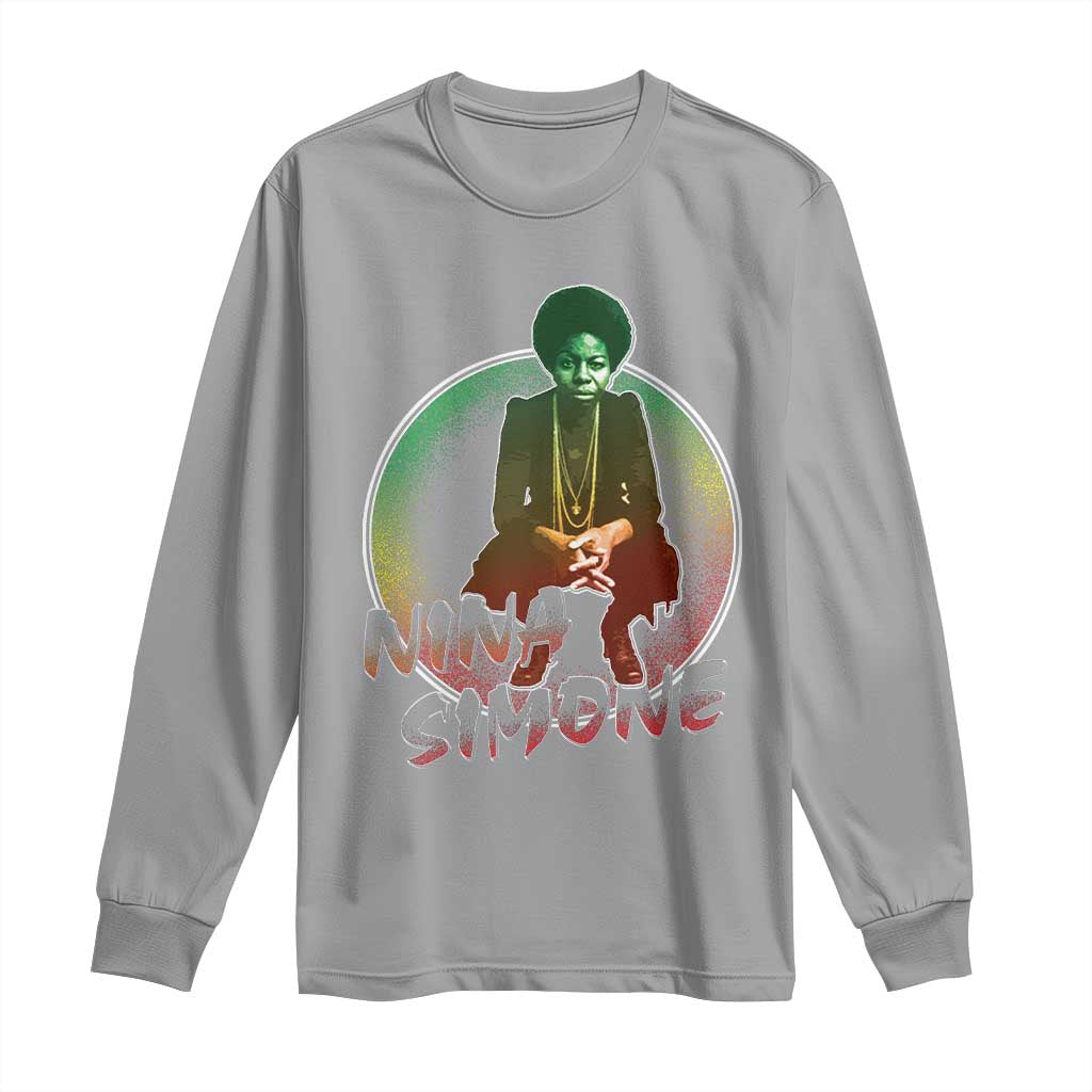Nina Simone Long Sleeve Shirt Black Women History Pride