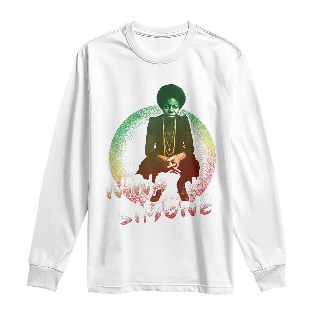 Nina Simone Long Sleeve Shirt Black Women History Pride