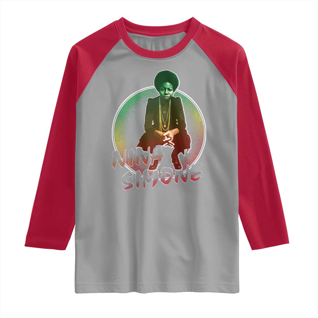 Nina Simone Raglan Shirt Black Women History Pride