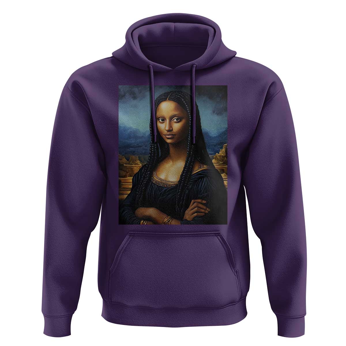 Black Women Pride Hoodie Melanin Mona Lisa Afro Queen Aesthetic Black History