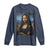Black Women Pride Long Sleeve Shirt Melanin Mona Lisa Afro Queen Aesthetic Black History