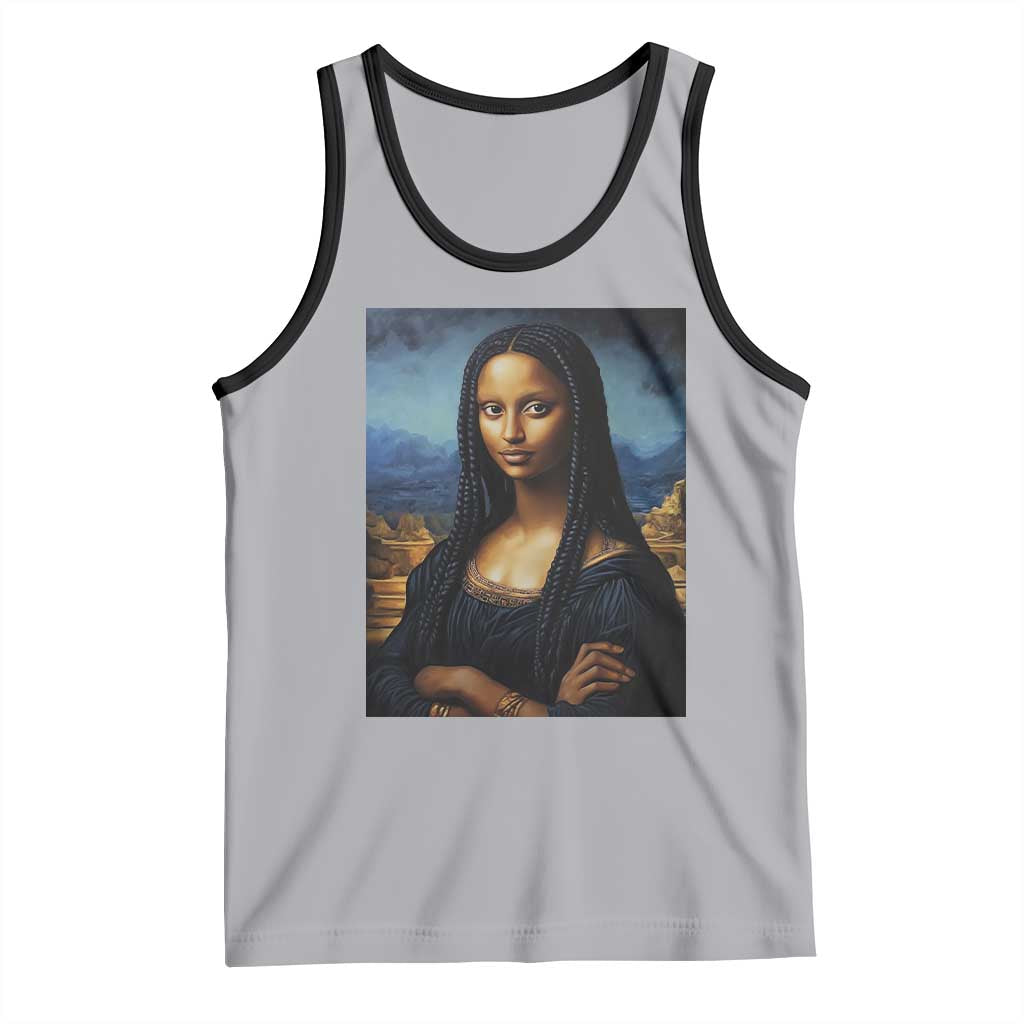 Black Women Pride Tank Top Melanin Mona Lisa Afro Queen Aesthetic Black History