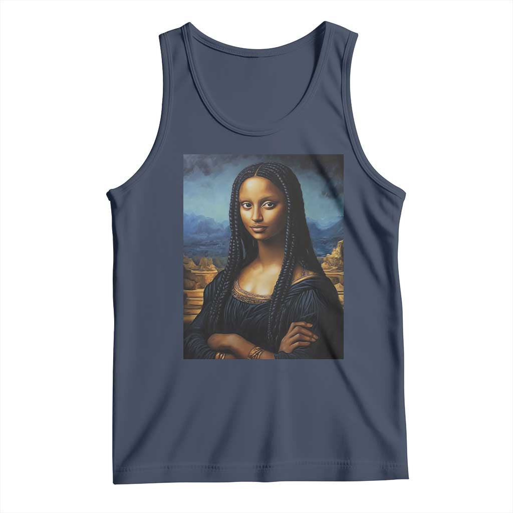 Black Women Pride Tank Top Melanin Mona Lisa Afro Queen Aesthetic Black History