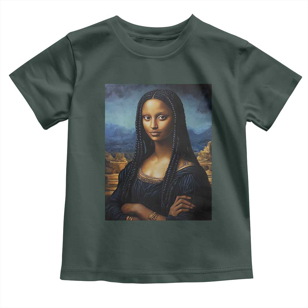 Black Women Pride Toddler T Shirt Melanin Mona Lisa Afro Queen Aesthetic Black History