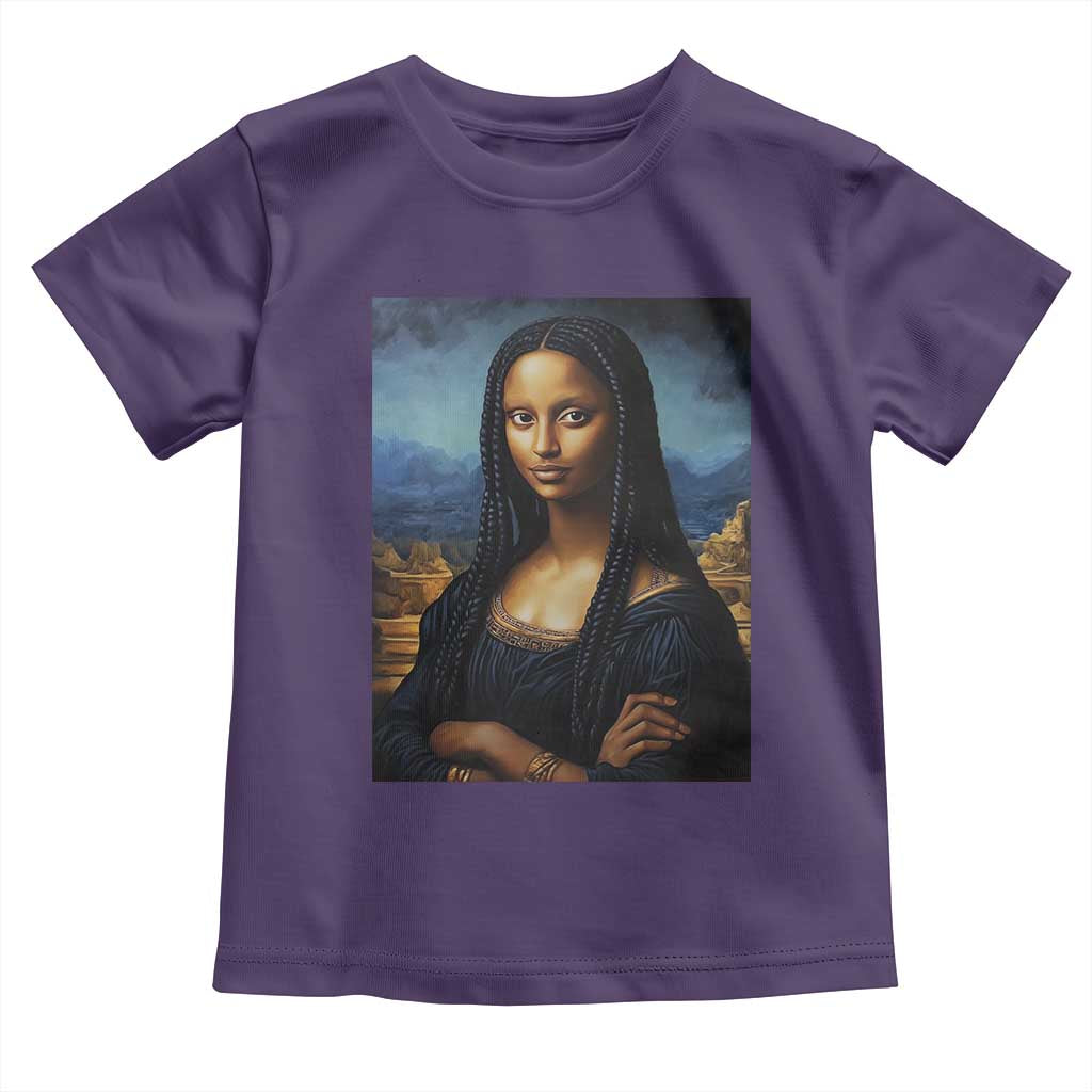 Black Women Pride Toddler T Shirt Melanin Mona Lisa Afro Queen Aesthetic Black History