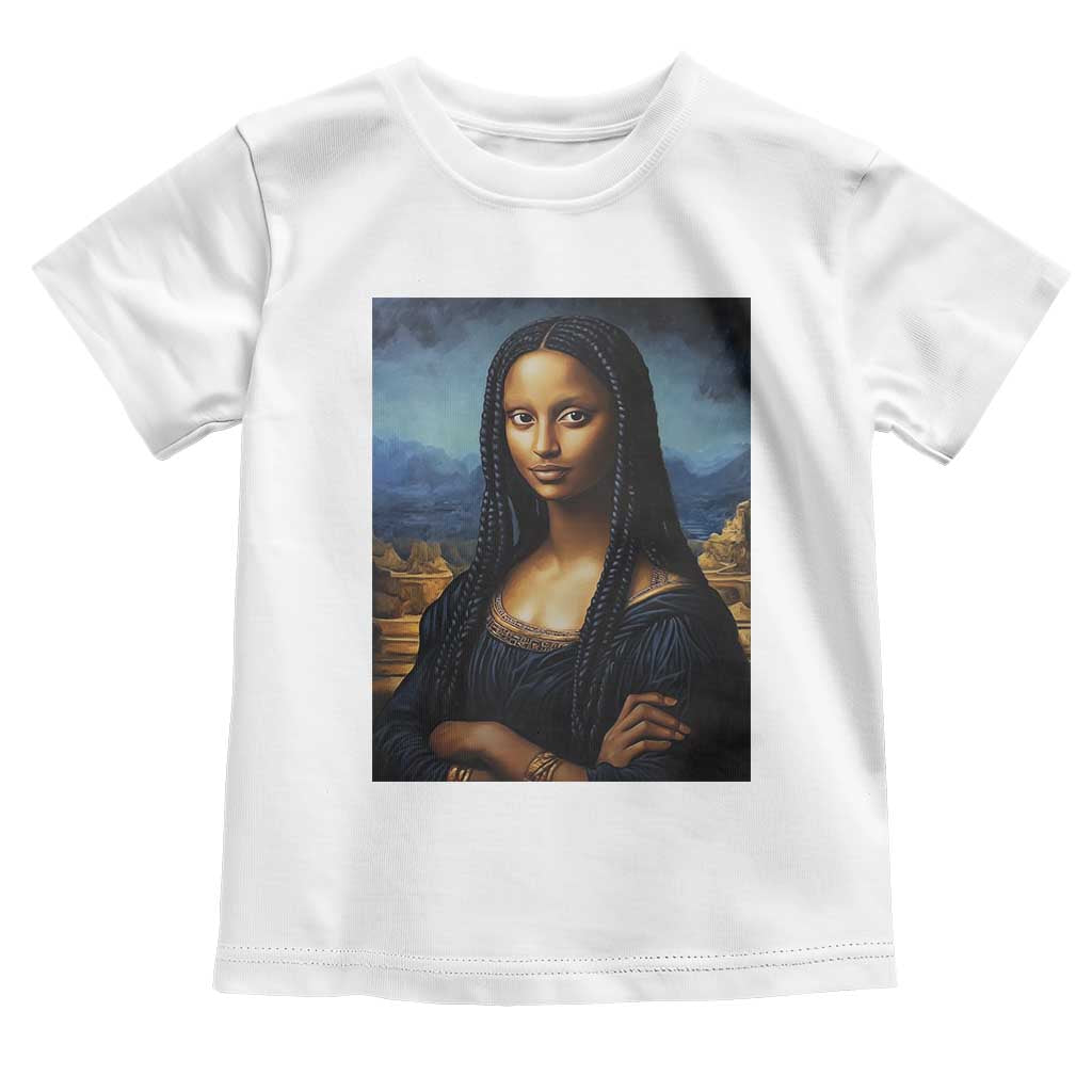 Black Women Pride Toddler T Shirt Melanin Mona Lisa Afro Queen Aesthetic Black History