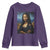 Black Women Pride Youth Sweatshirt Melanin Mona Lisa Afro Queen Aesthetic Black History