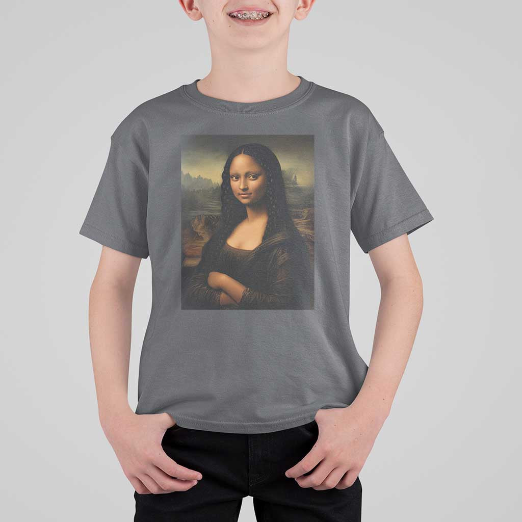 Black Mona Lisa T Shirt For Kid Melanin Pretty Aesthetic Black History