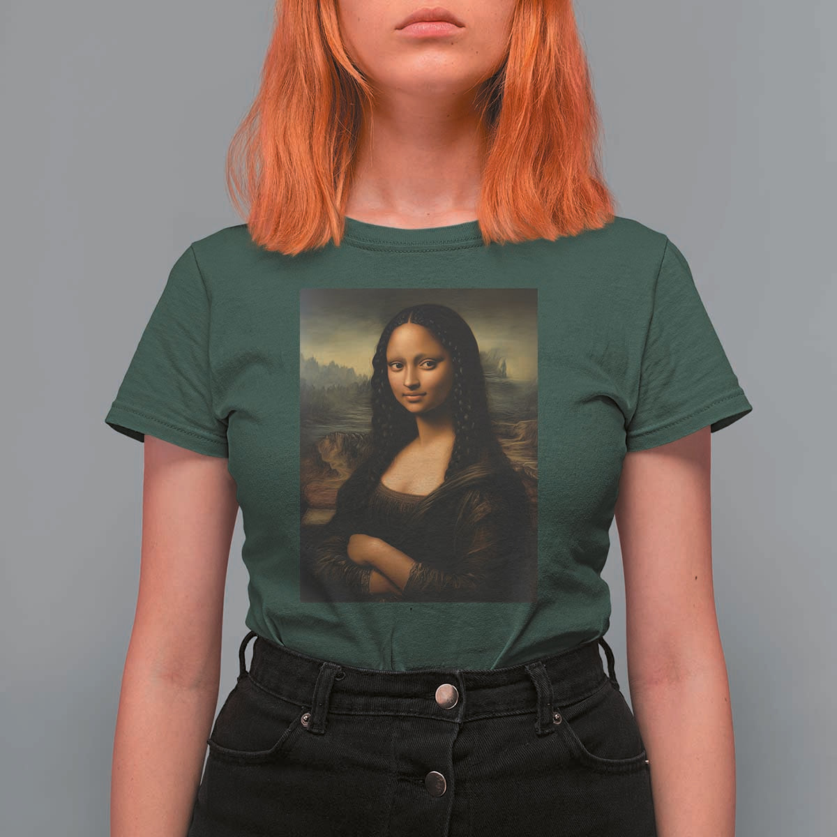 Black Mona Lisa T Shirt For Women Melanin Pretty Aesthetic Black History