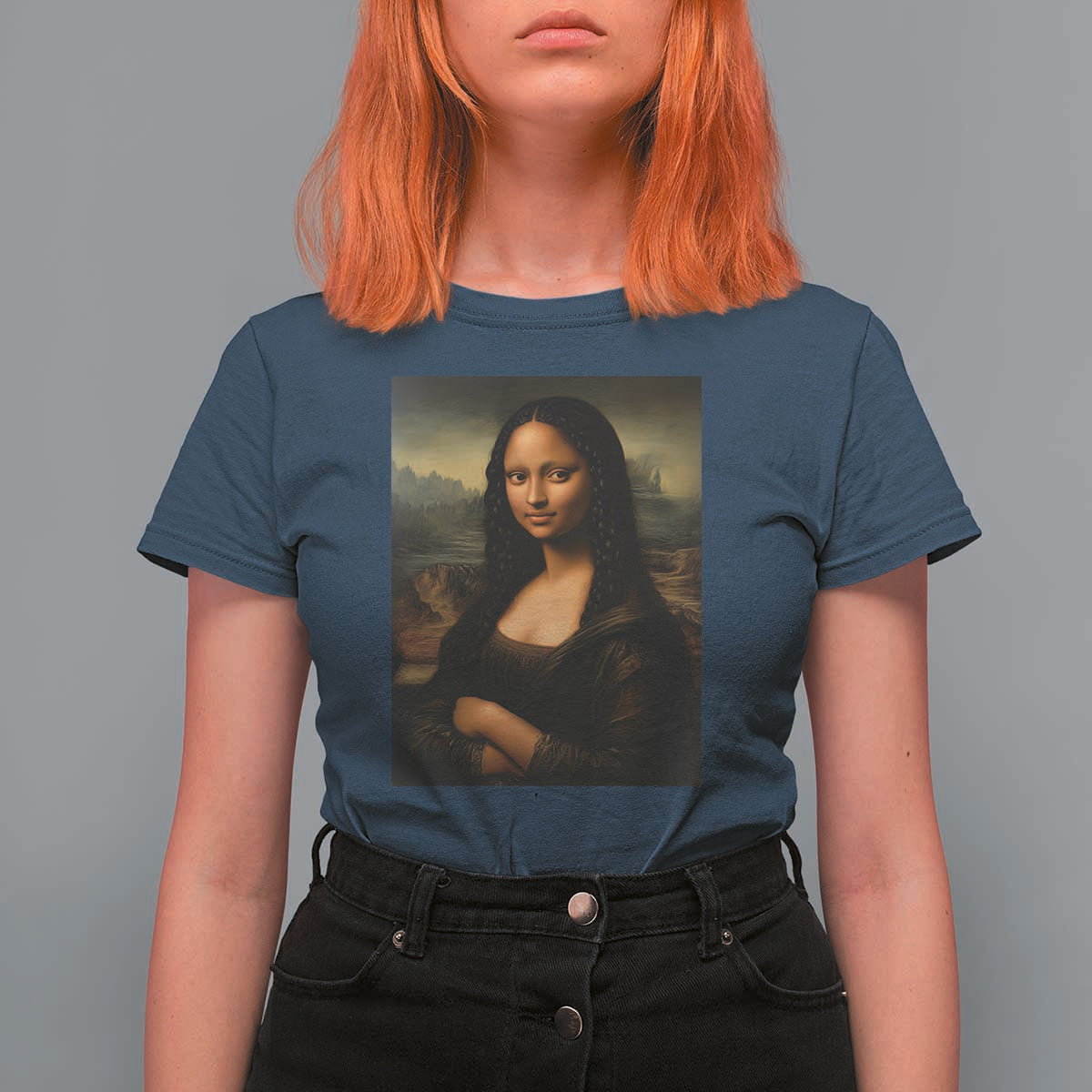 Black Mona Lisa T Shirt For Women Melanin Pretty Aesthetic Black History