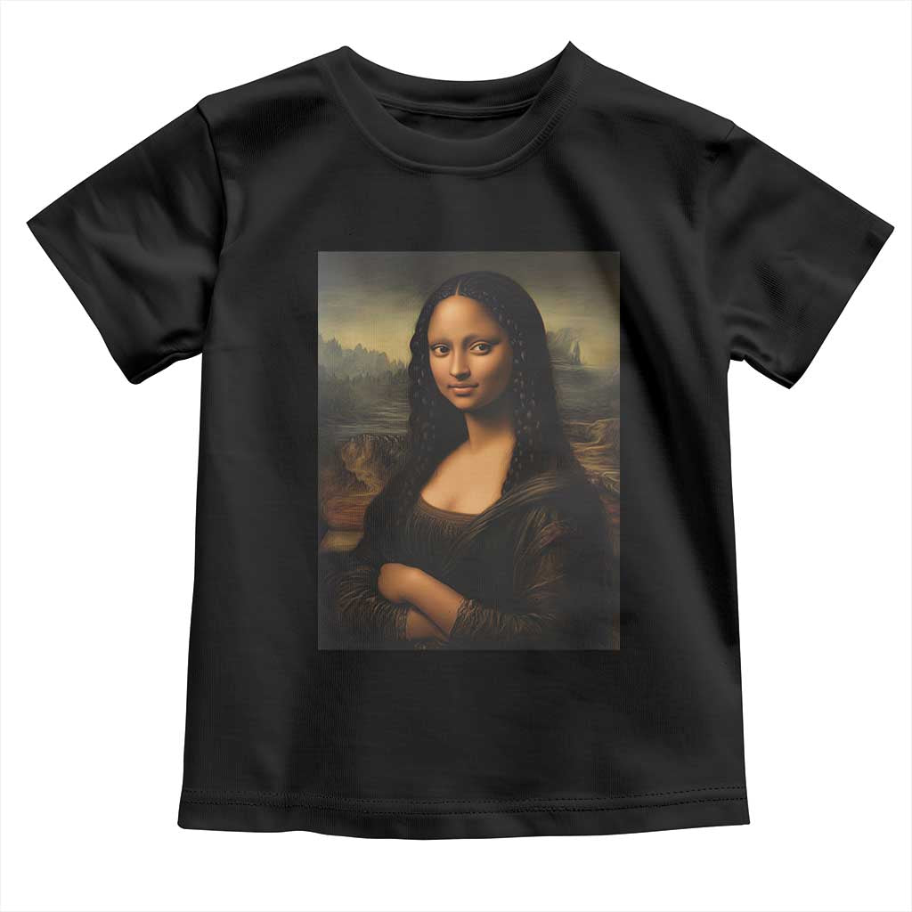 Black Mona Lisa Toddler T Shirt Melanin Pretty Aesthetic Black History
