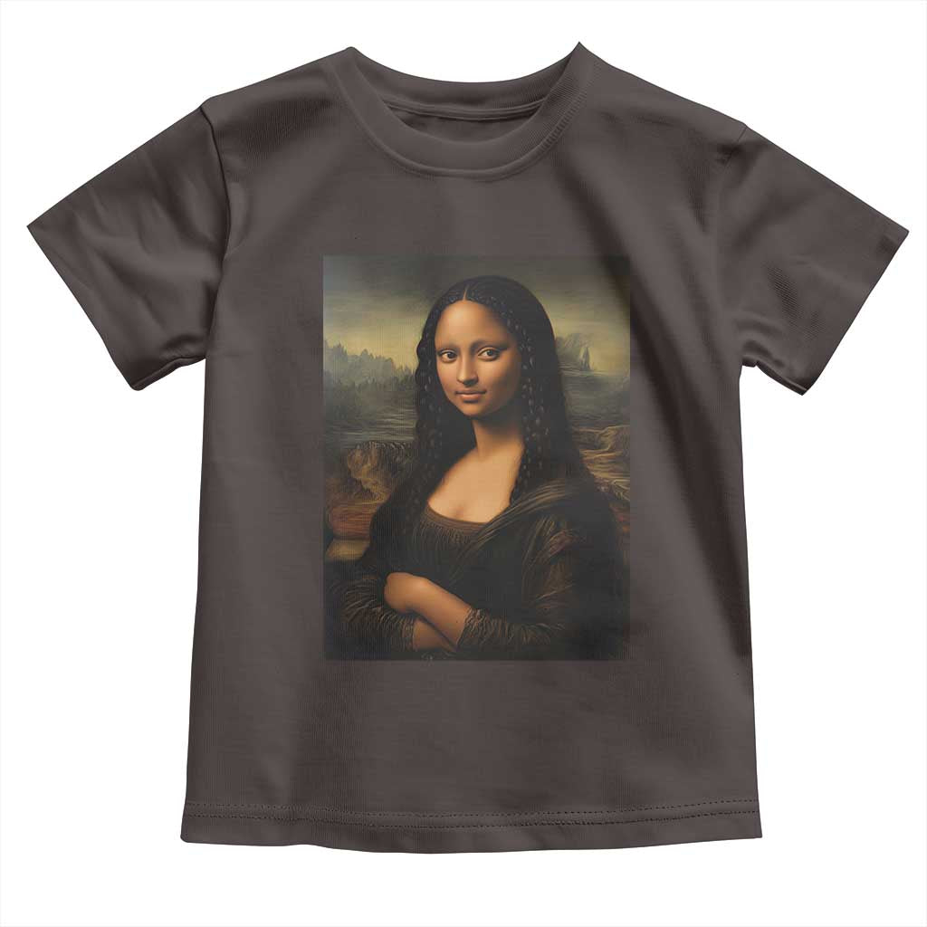 Black Mona Lisa Toddler T Shirt Melanin Pretty Aesthetic Black History