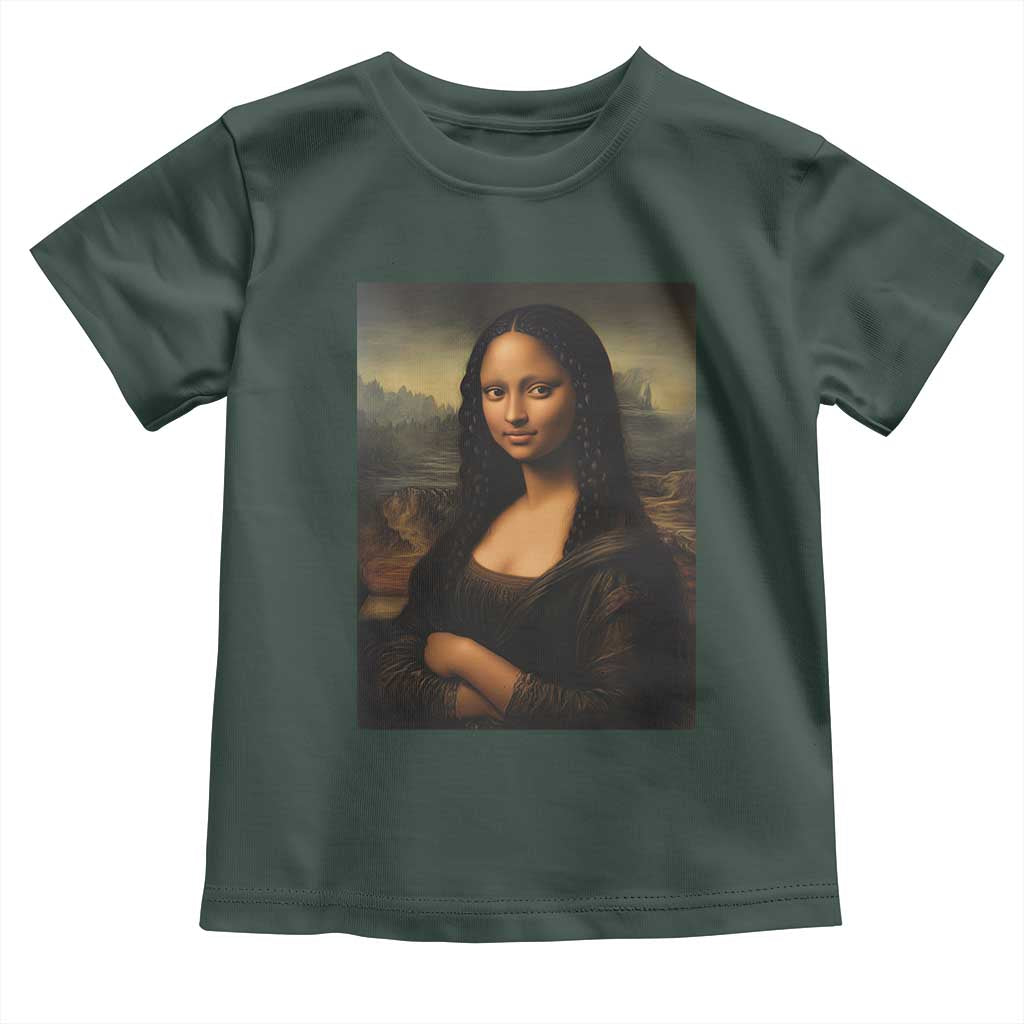 Black Mona Lisa Toddler T Shirt Melanin Pretty Aesthetic Black History