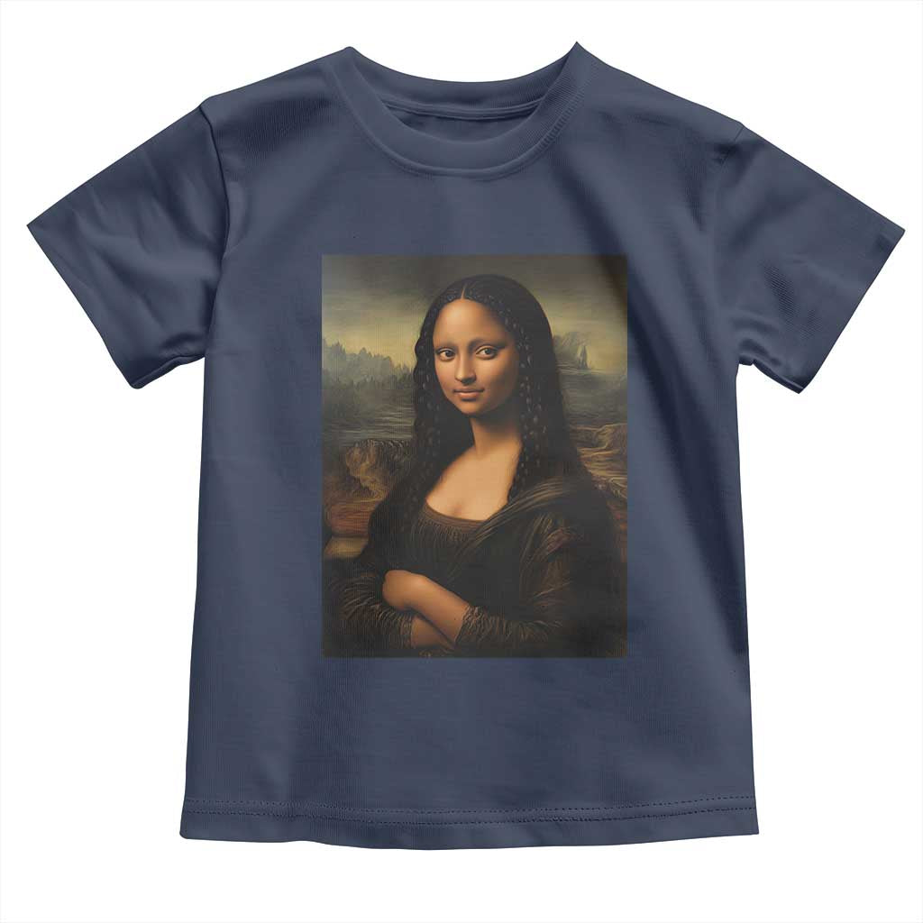 Black Mona Lisa Toddler T Shirt Melanin Pretty Aesthetic Black History
