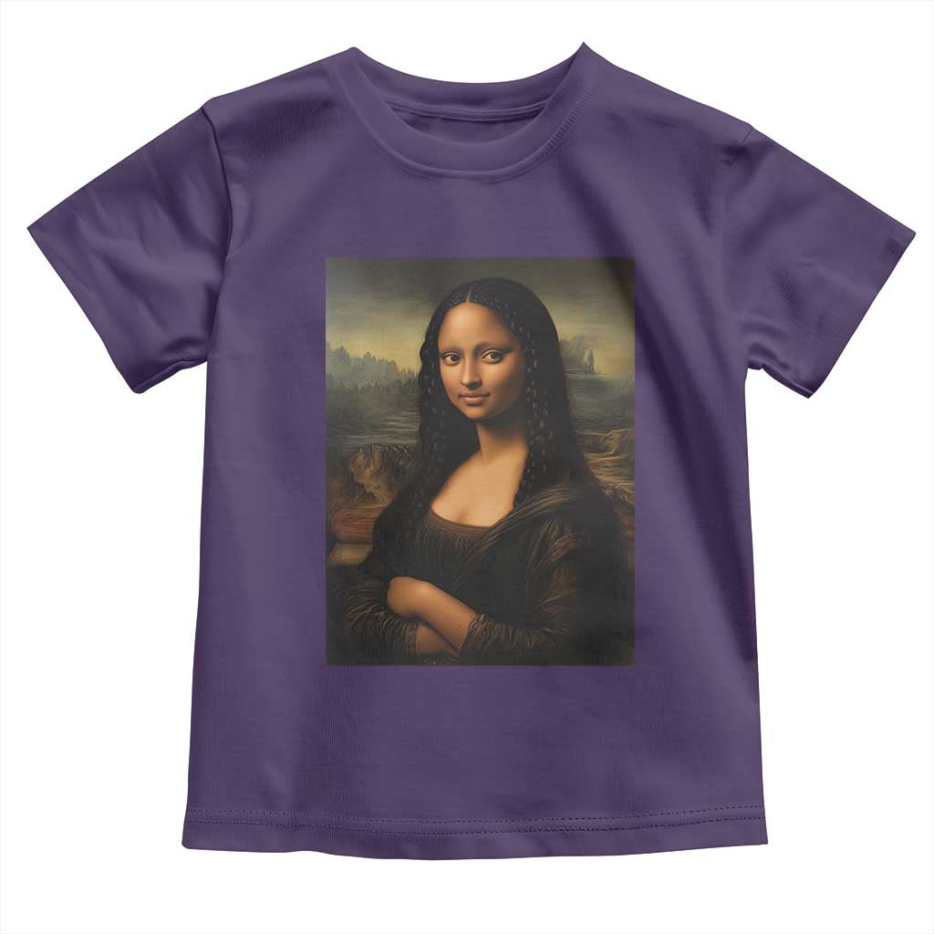 Black Mona Lisa Toddler T Shirt Melanin Pretty Aesthetic Black History